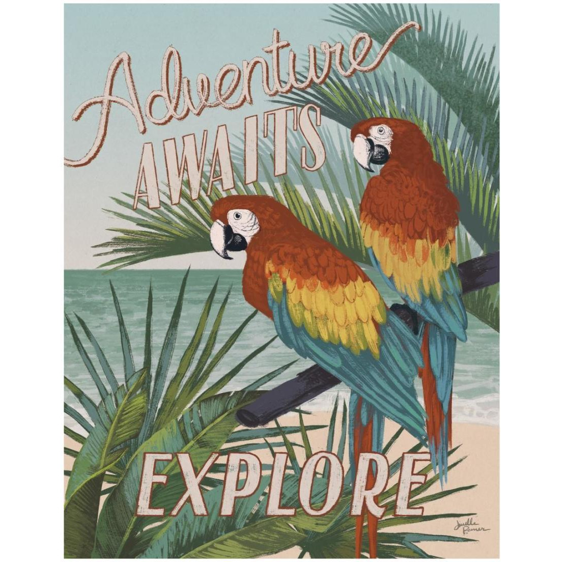 Welcome to Paradise V -Paper Art-18&quotx22"