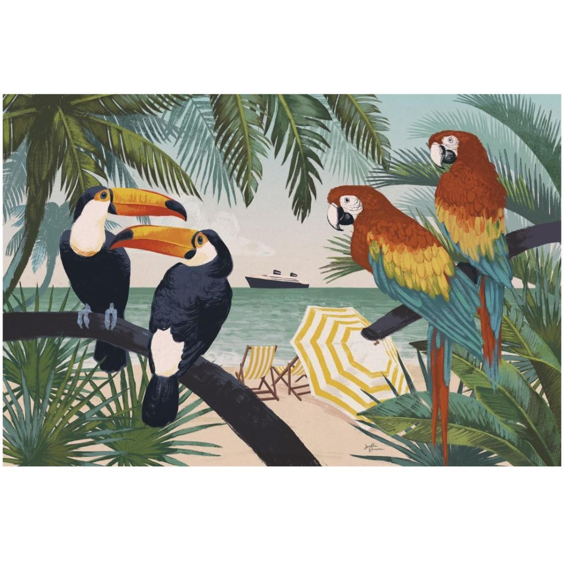 Welcome to Paradise VI -Paper Art-32&quotx22"