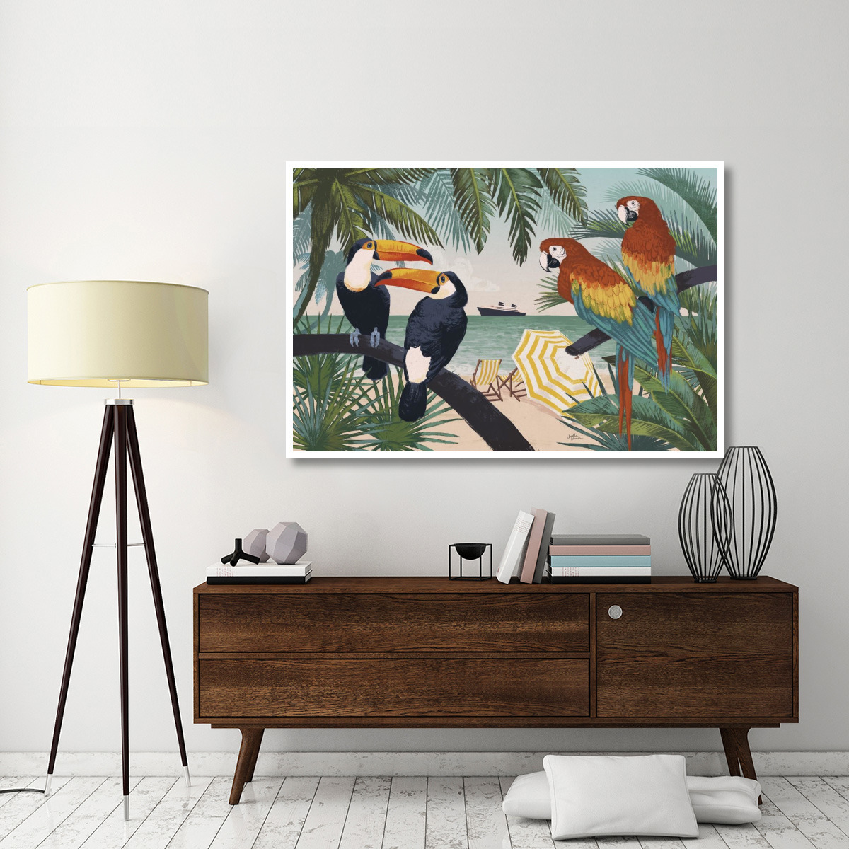 Welcome to Paradise VI -Paper Art-62&quotx42"