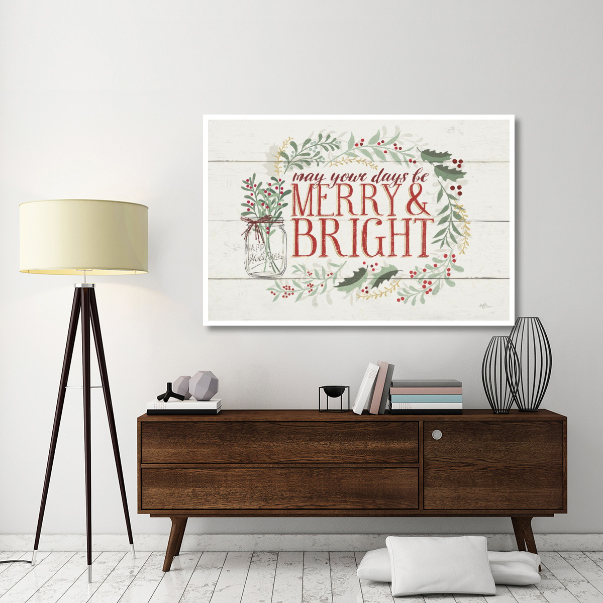 Seasons Greetings I -Paper Art-62&quotx42"