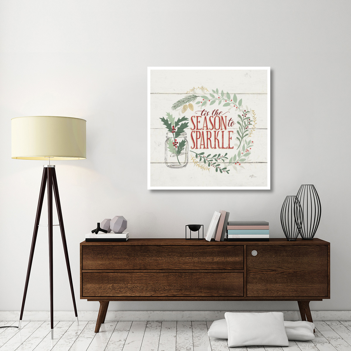 Seasons Greetings IV -Paper Art-42&quotx42"
