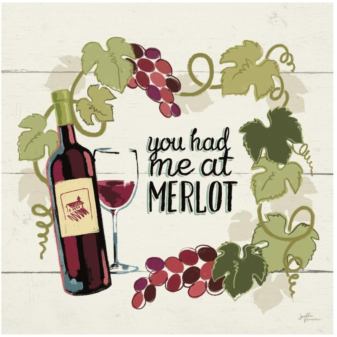 Wine and Friends II -Paper Art-20&quotx20"