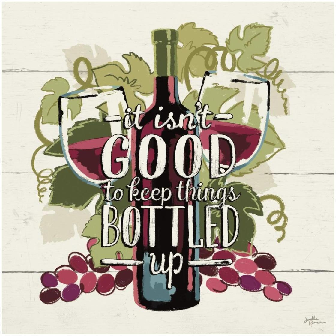 Wine and Friends III -Paper Art-26&quotx26"