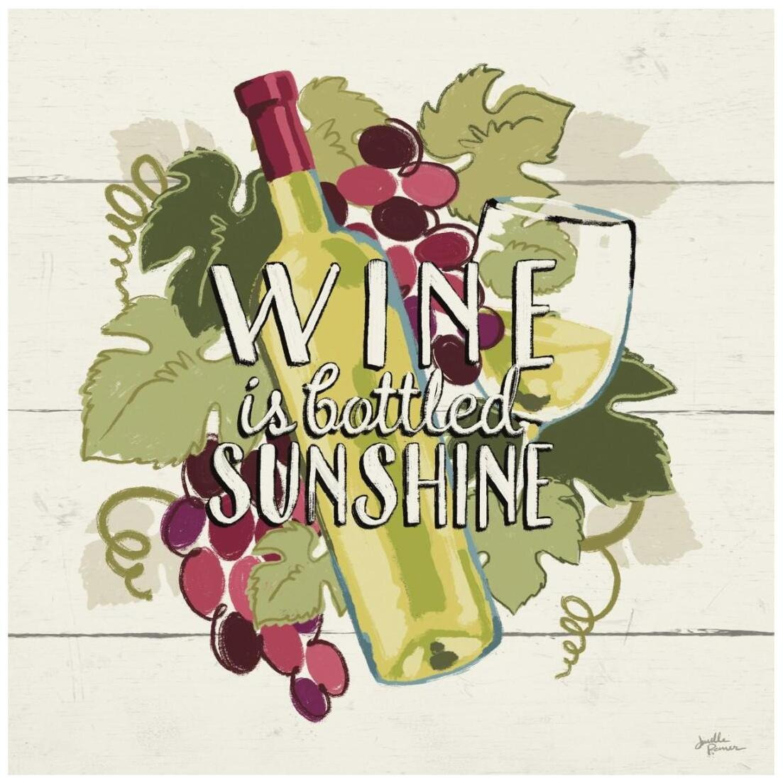 Wine and Friends IV -Paper Art-20&quotx20"