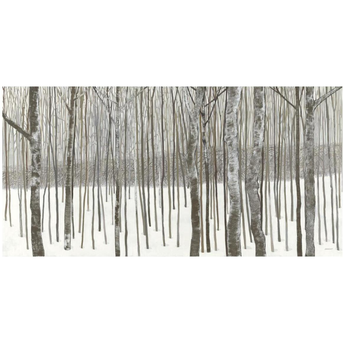 Woods in Winter -Paper Art-50&quotx26"