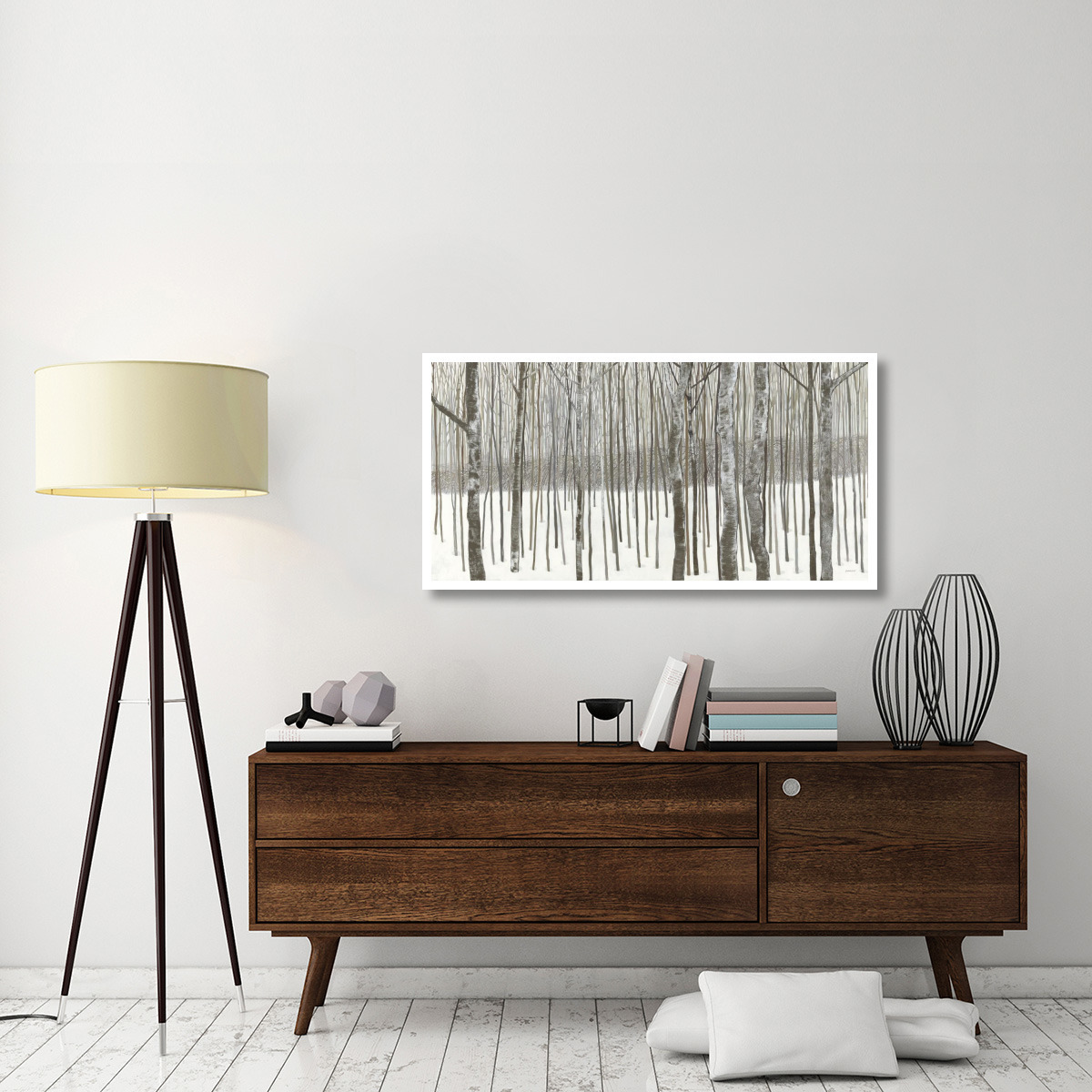 Woods in Winter -Paper Art-50&quotx26"