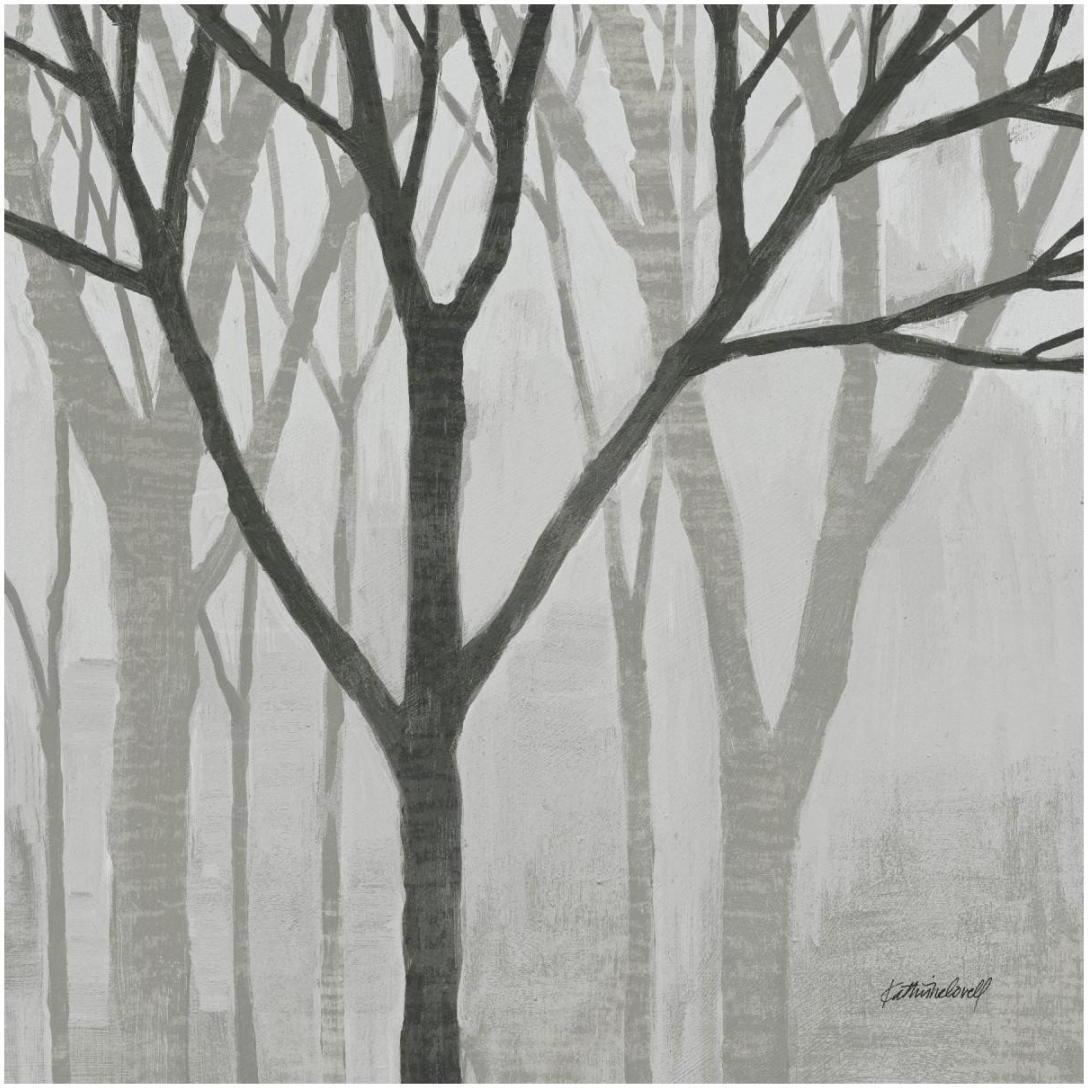Spring Trees Greystone II -Paper Art-20&quotx20"