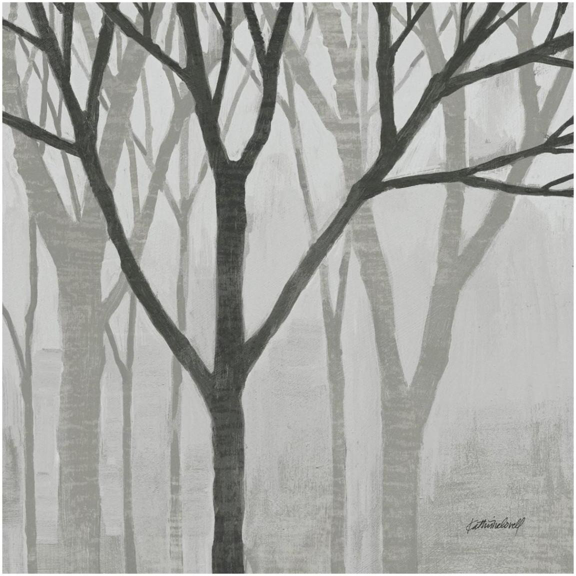 Spring Trees Greystone II -Paper Art-42&quotx42"