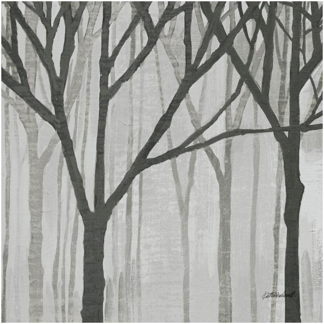 Spring Trees Greystone III -Paper Art-20&quotx20"