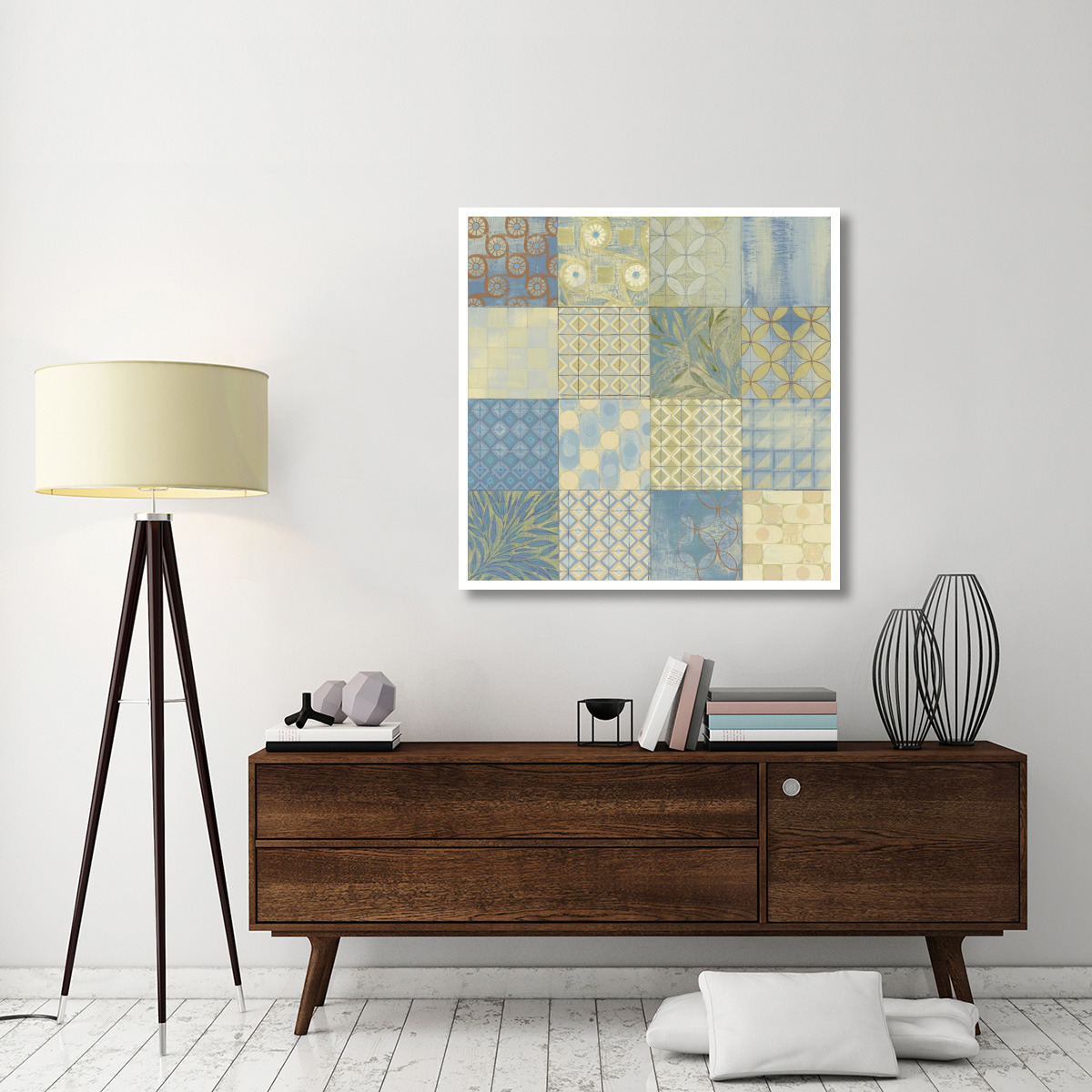 16 Blocks Square XVI -Paper Art-42&quotx42"