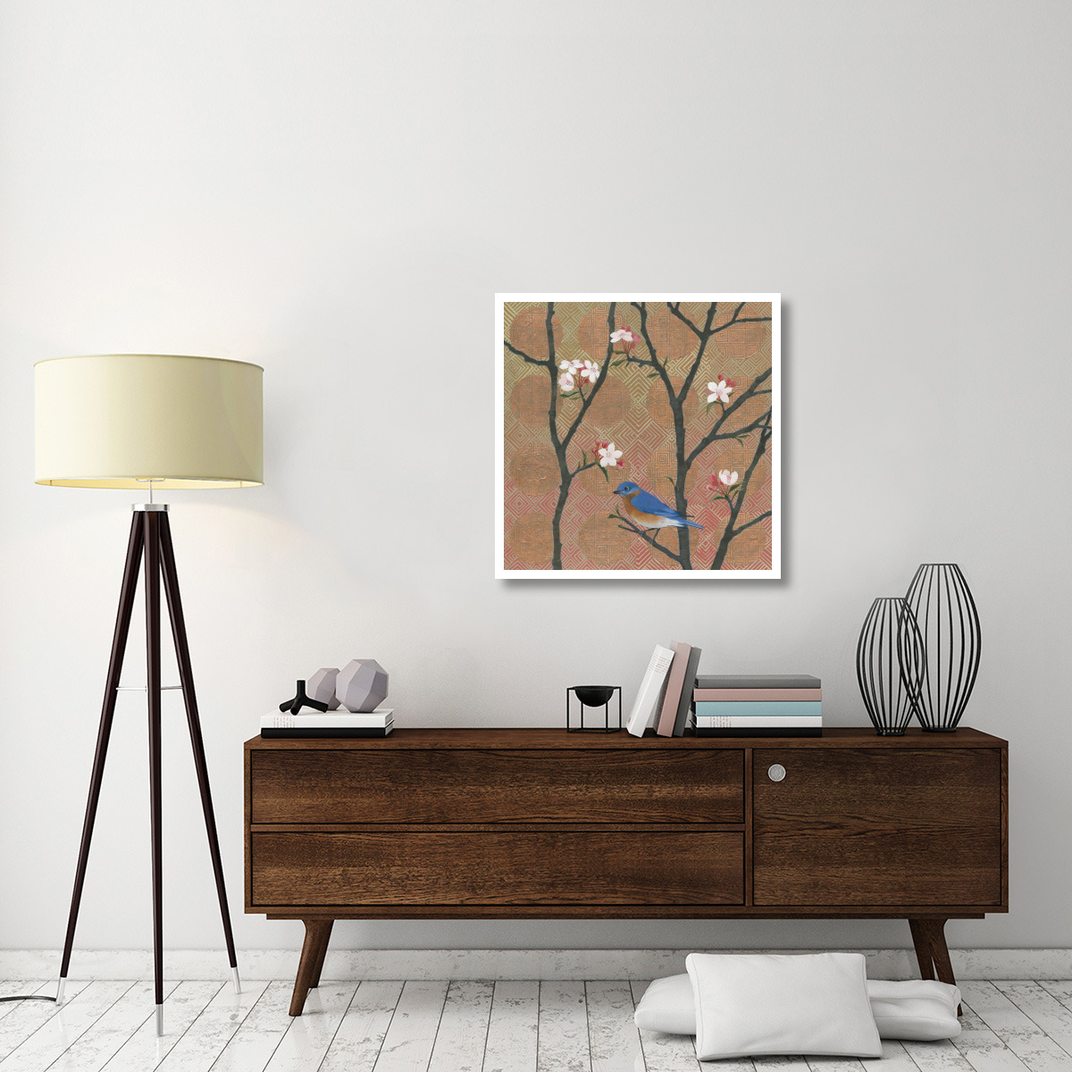 Cherry Blossoms I -Paper Art-32&quotx32"