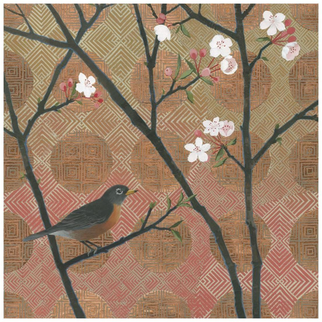 Cherry Blossoms II -Paper Art-20&quotx20"