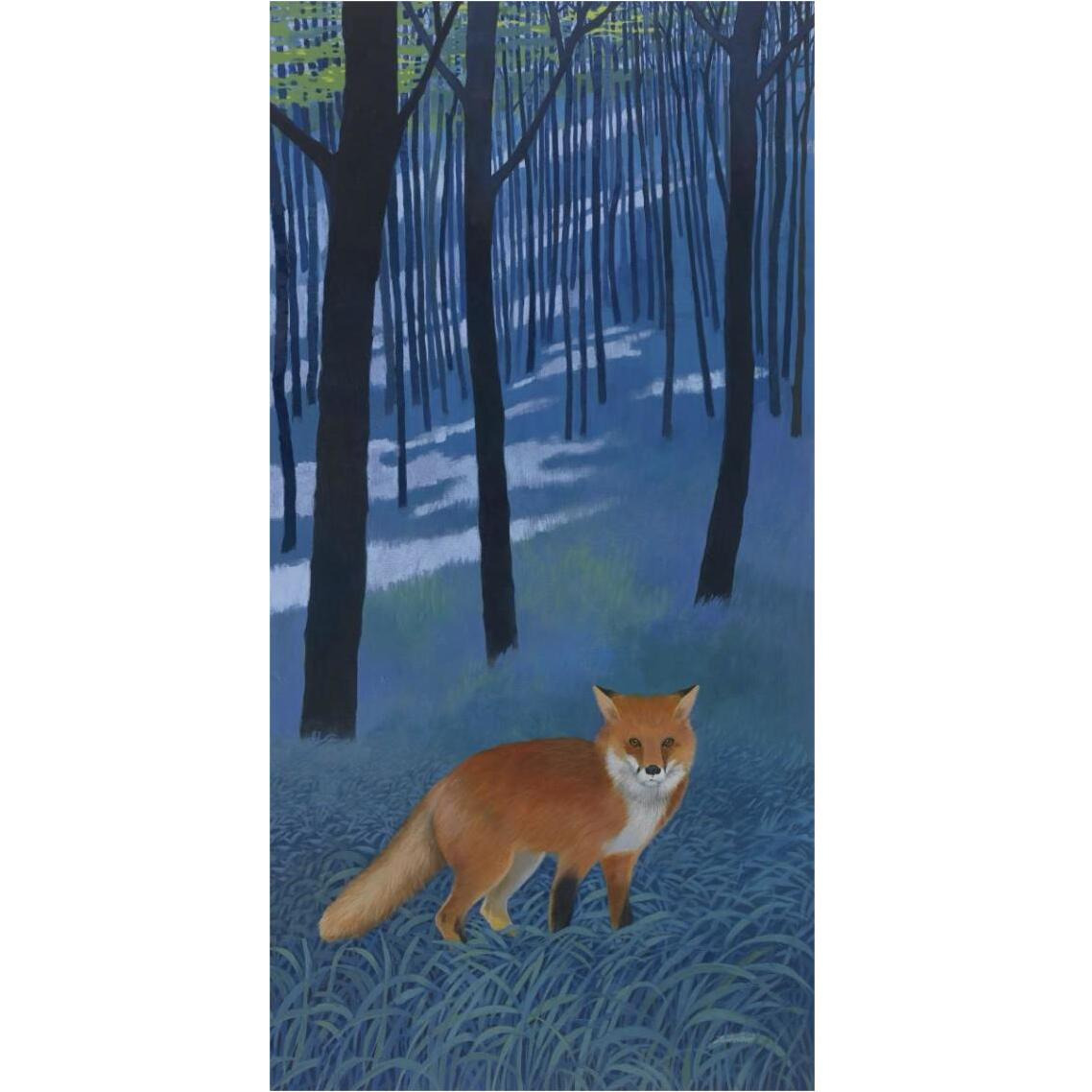 The Edge of the Woods Crop -Paper Art-20&quotx38"