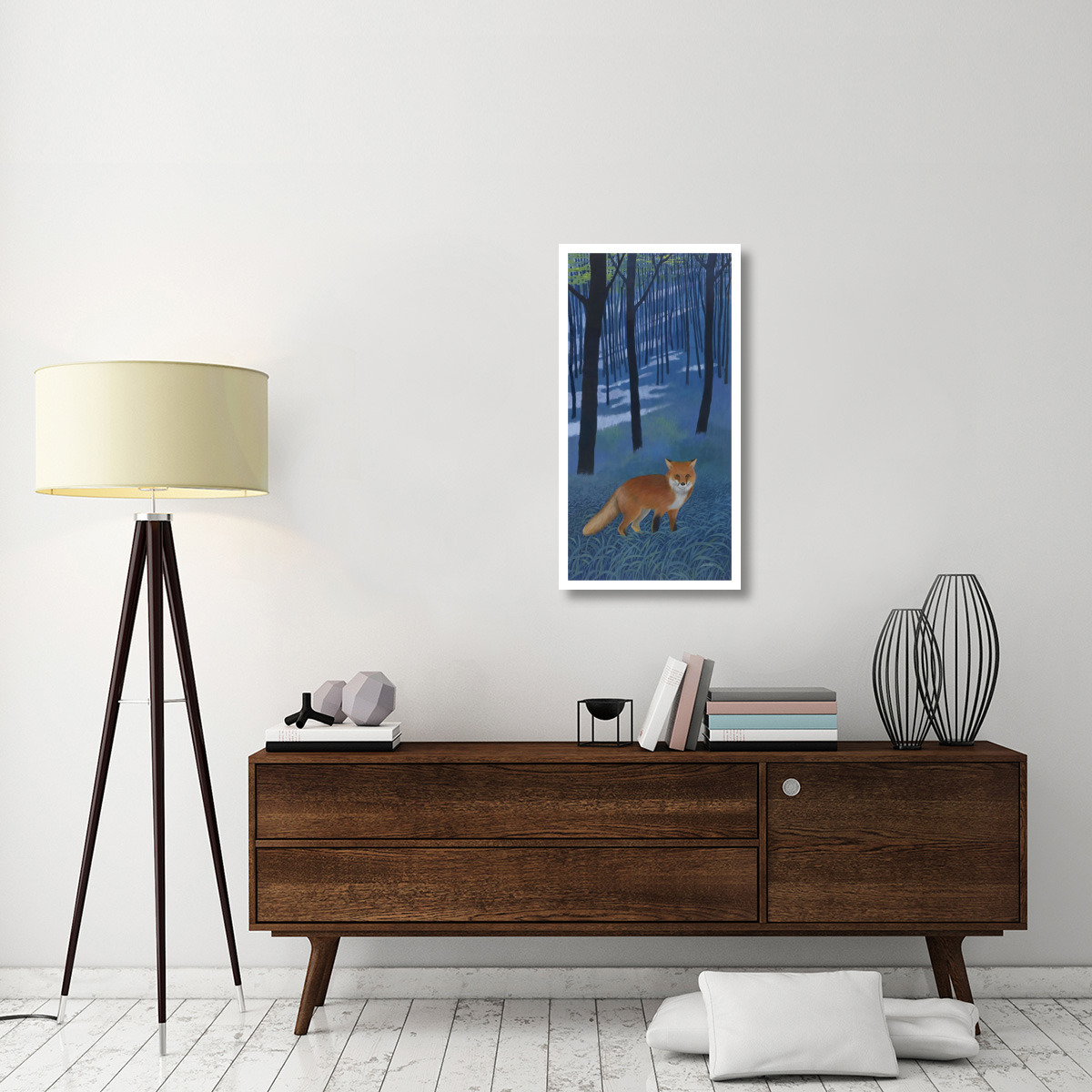 The Edge of the Woods Crop -Paper Art-20&quotx38"