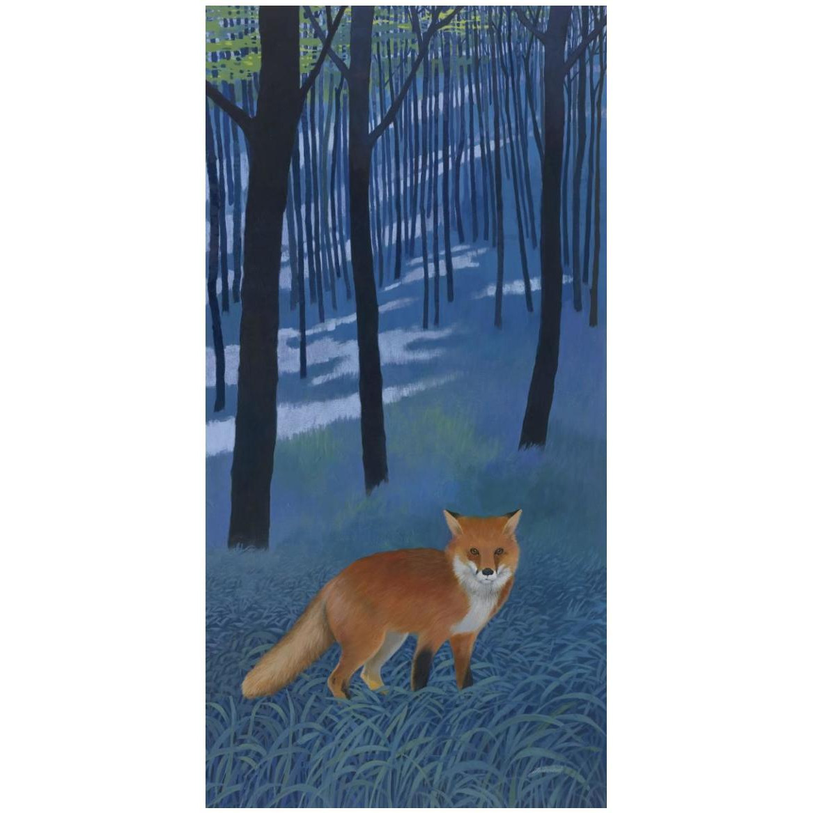 The Edge of the Woods Crop -Paper Art-26&quotx50"