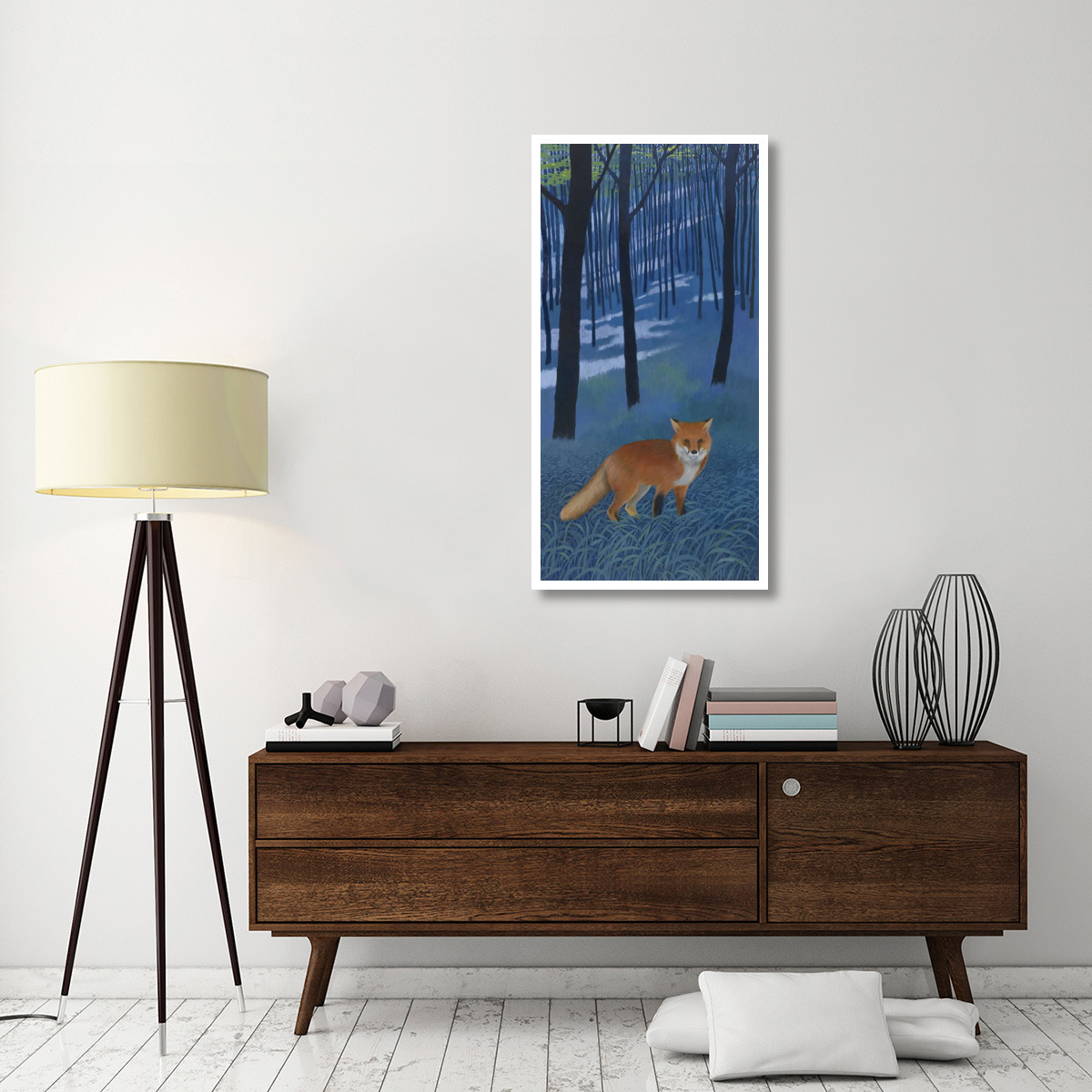 The Edge of the Woods Crop -Paper Art-26&quotx50"