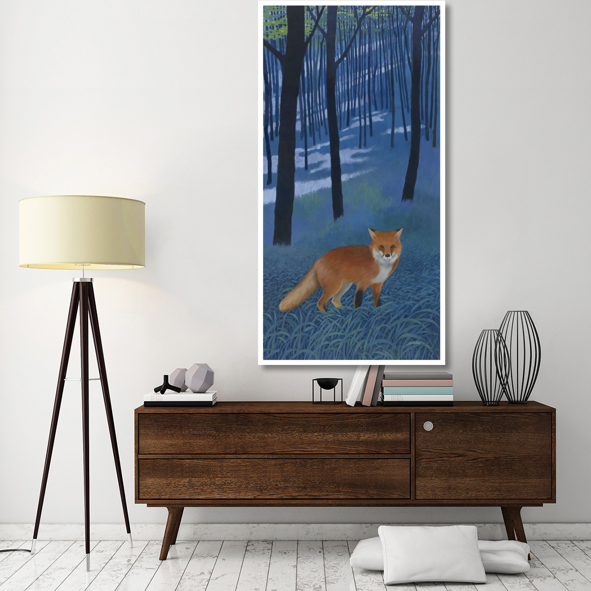 The Edge of the Woods Crop -Paper Art-38&quotx74"