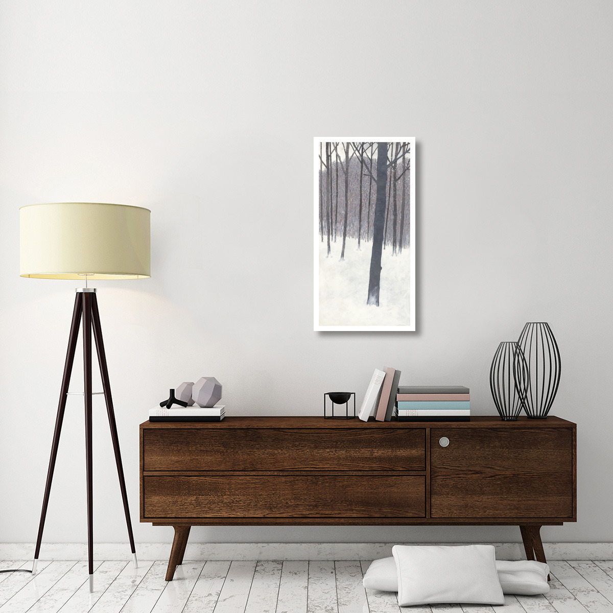 Winters End Crop -Paper Art-20&quotx38"