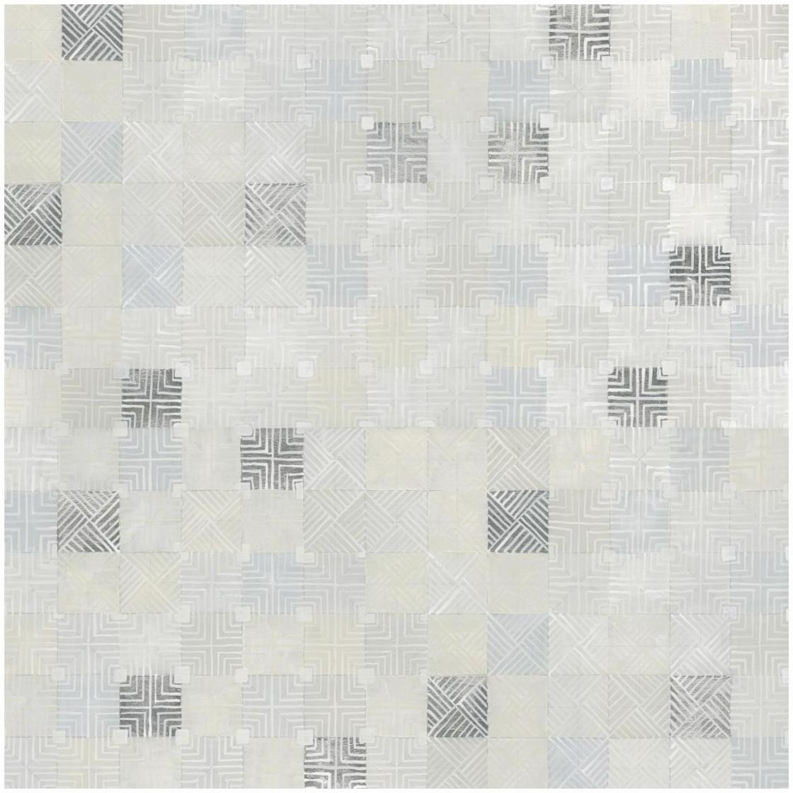 Flurries Crop -Paper Art-26&quotx26"