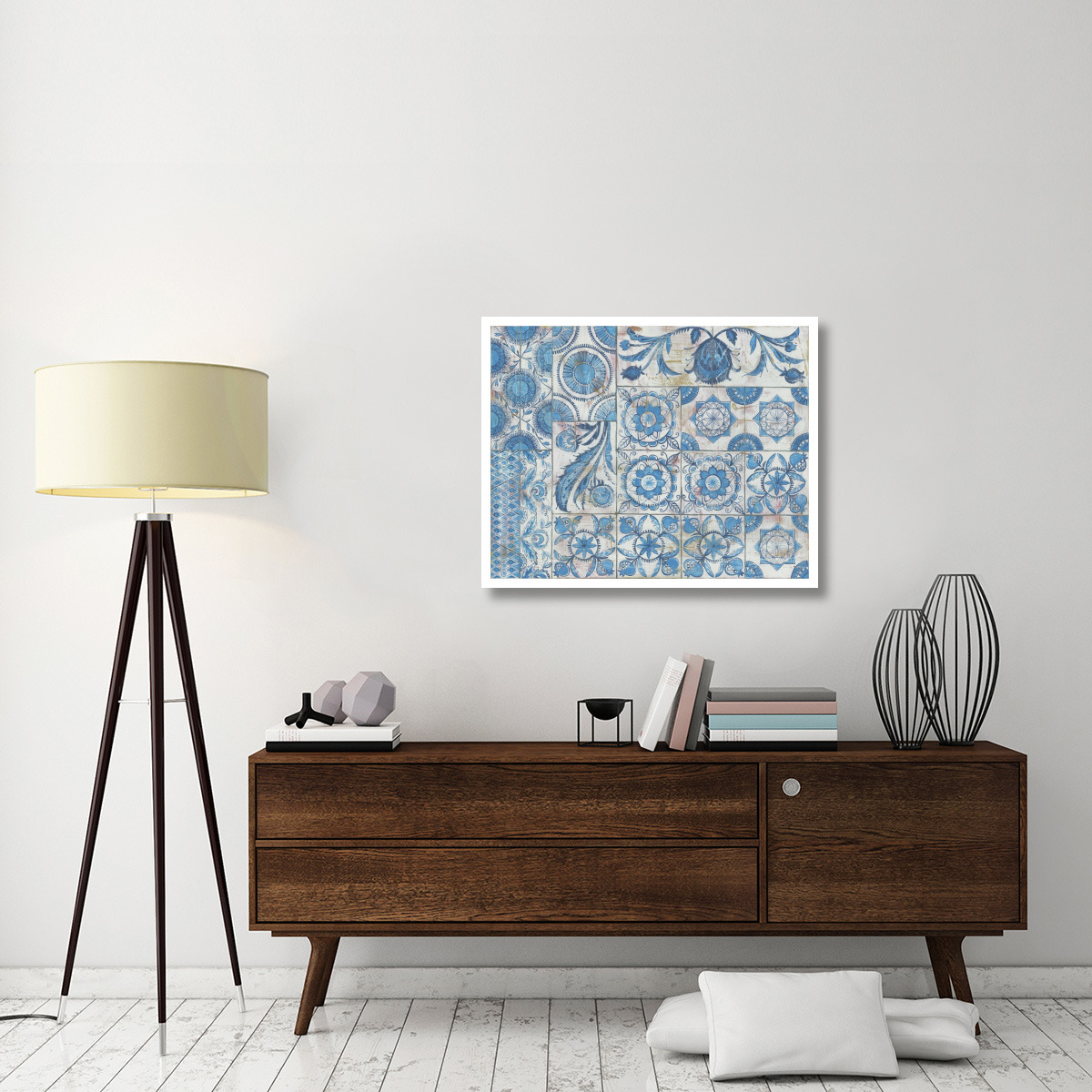 Istanbul Tiles -Paper Art-37&quotx30"