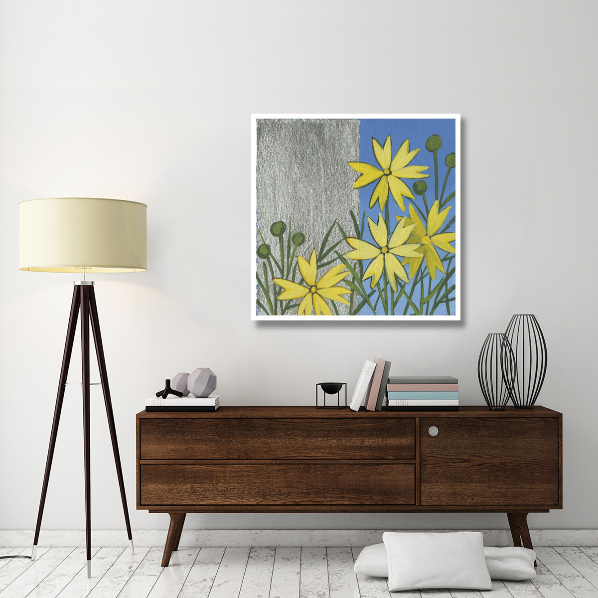 Coreopsis I -Paper Art-42&quotx42"