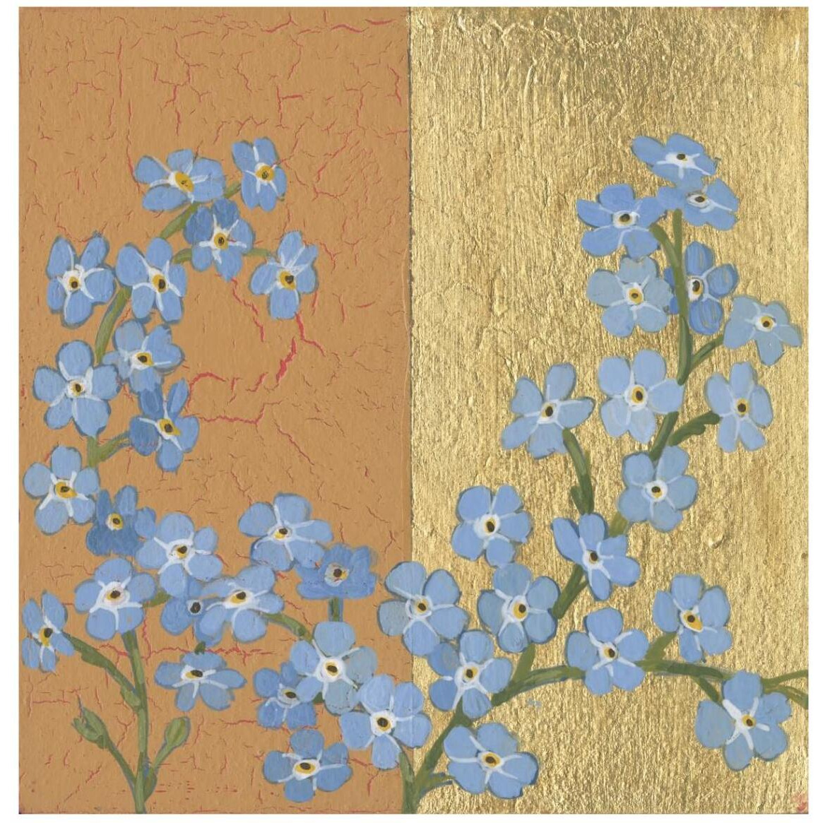 Forget Me Not -Paper Art-42&quotx42"