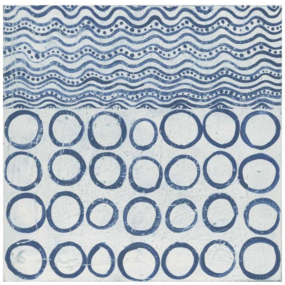 Maki Tile XI -Paper Art-20&quotx20"