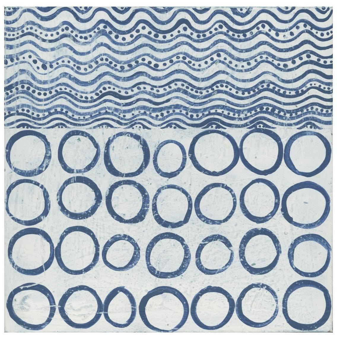 Maki Tile XI -Paper Art-26&quotx26"