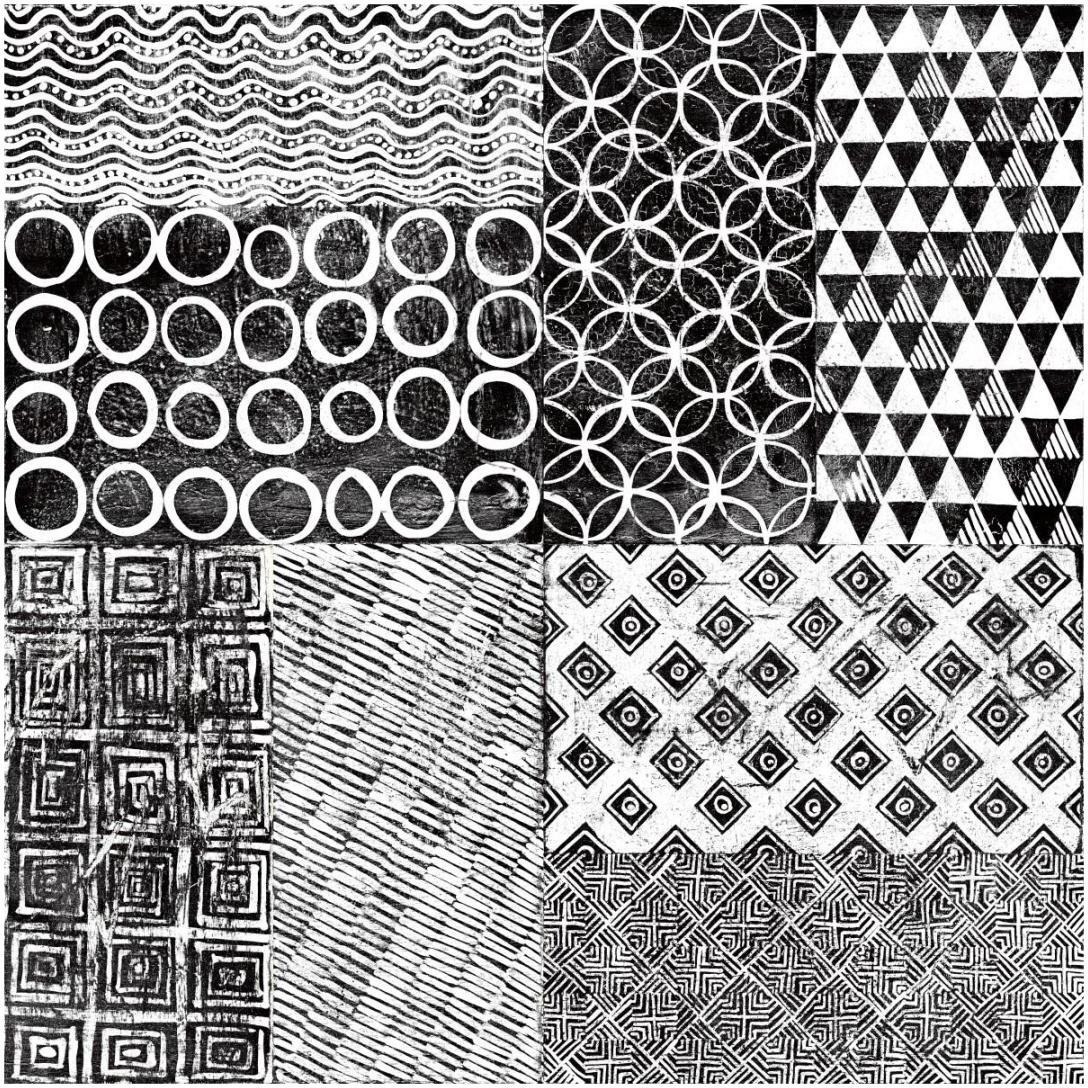 Maki Tile XVI -Paper Art-20&quotx20"