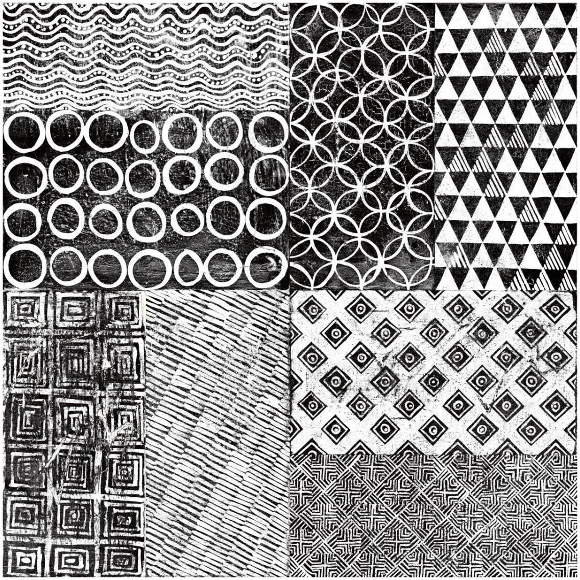 Maki Tile XVI -Paper Art-32&quotx32"