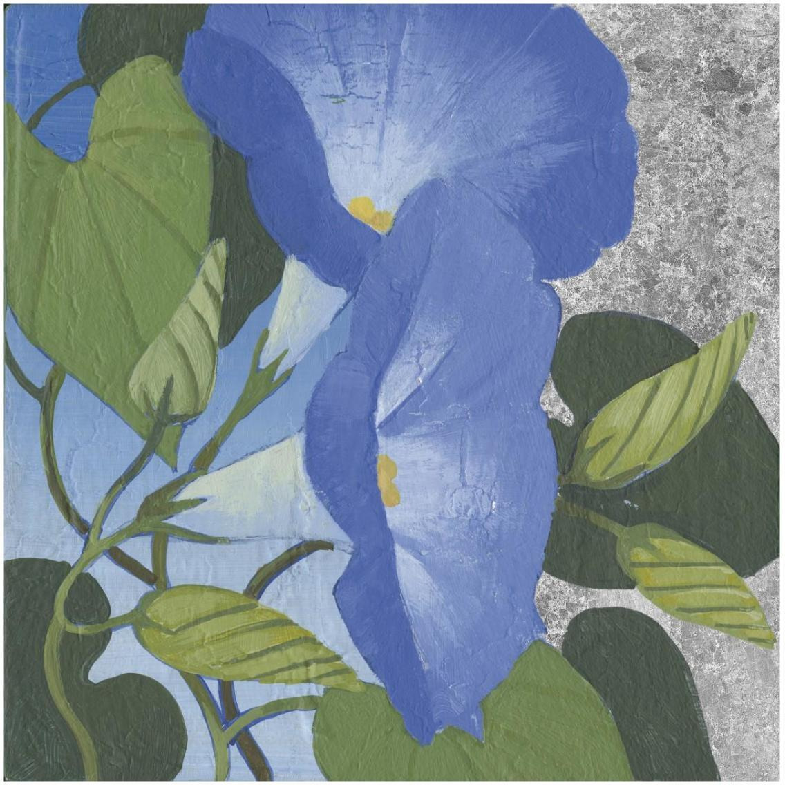 Morning Glorious II Silver -Paper Art-32&quotx32"