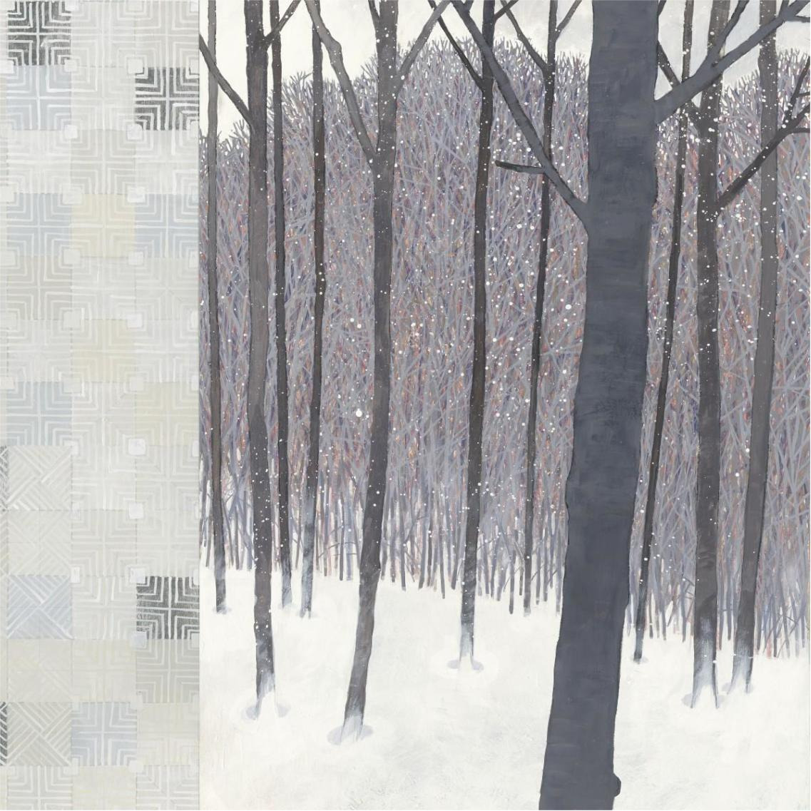 Winters End Flurries -Paper Art-38&quotx38"