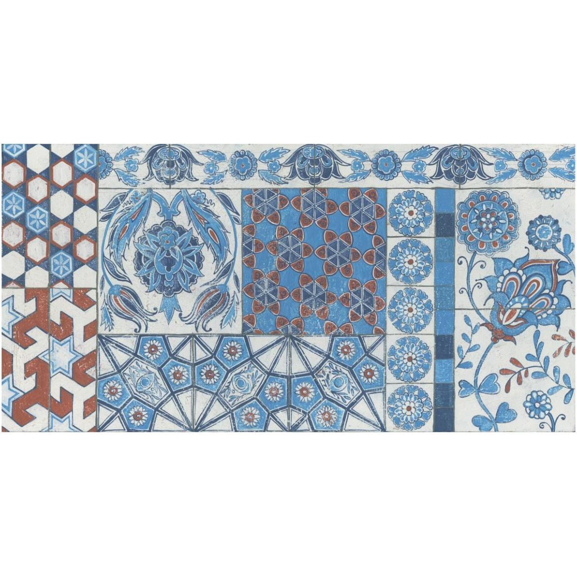Turkish Tiles -Paper Art-62&quotx32"