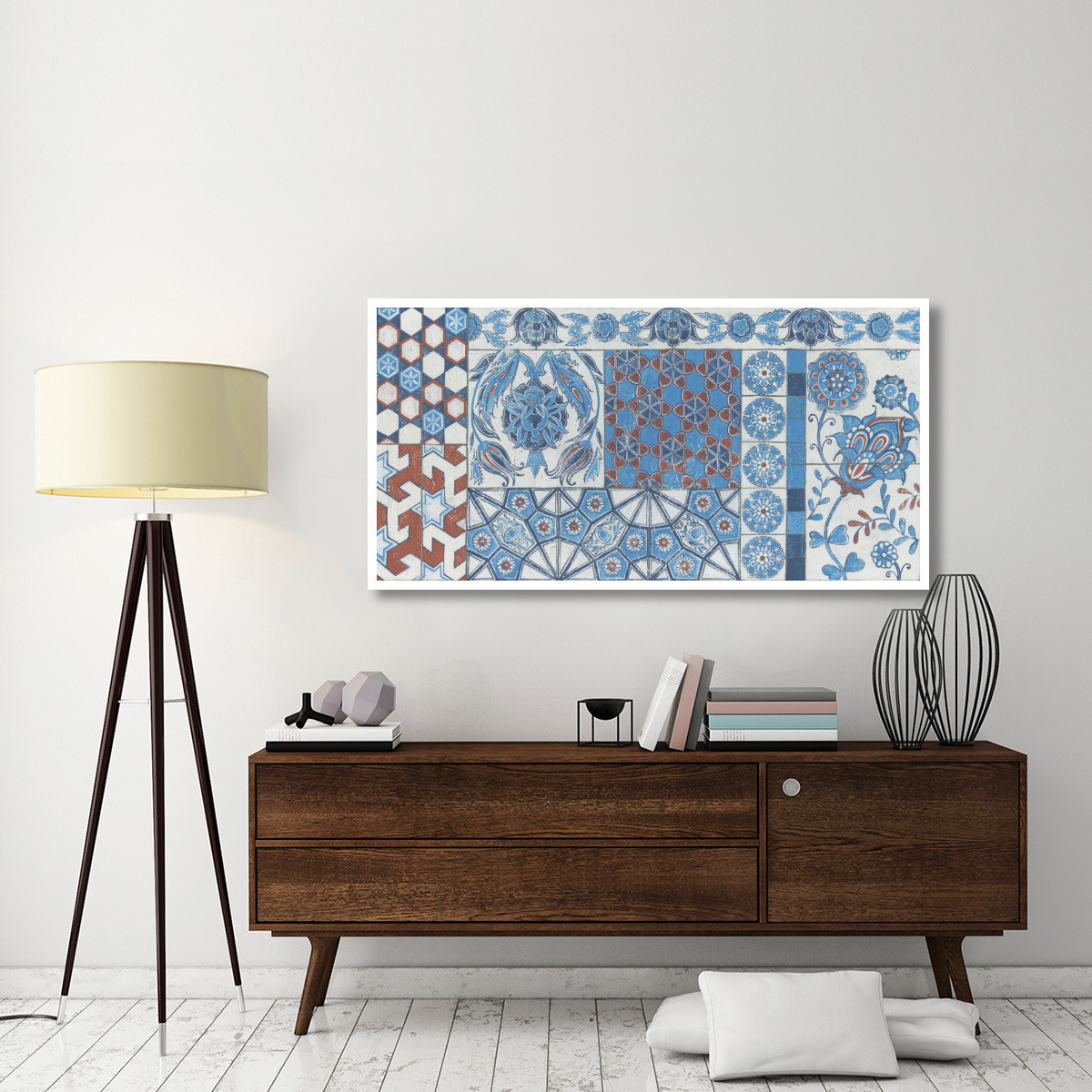 Turkish Tiles -Paper Art-62&quotx32"