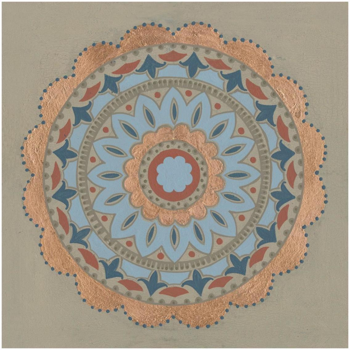 Copper Mandala I -Paper Art-32&quotx32"