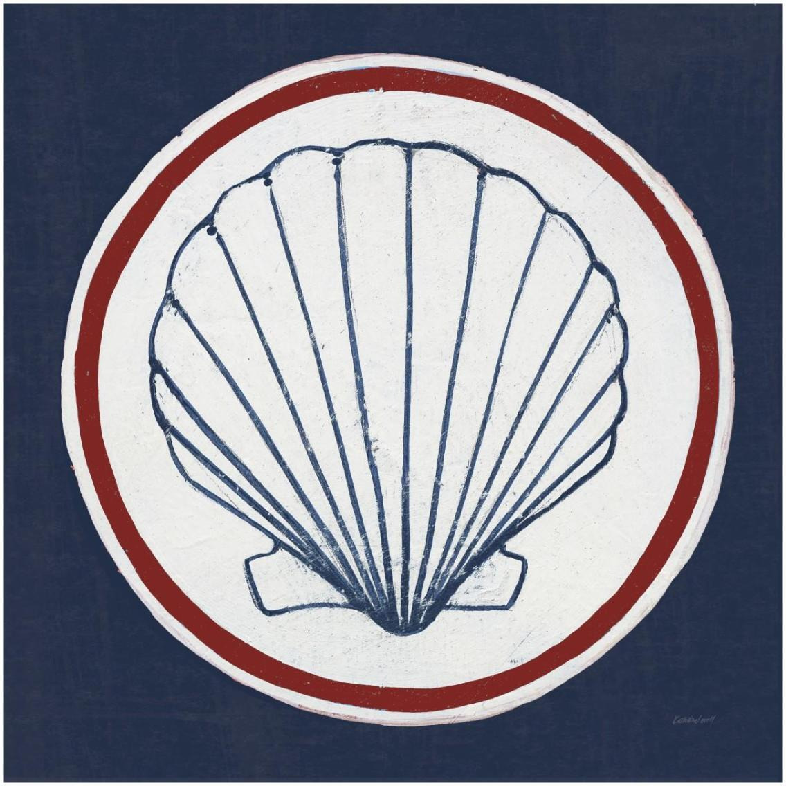 Summer Shells II Nautical -Paper Art-32&quotx32"
