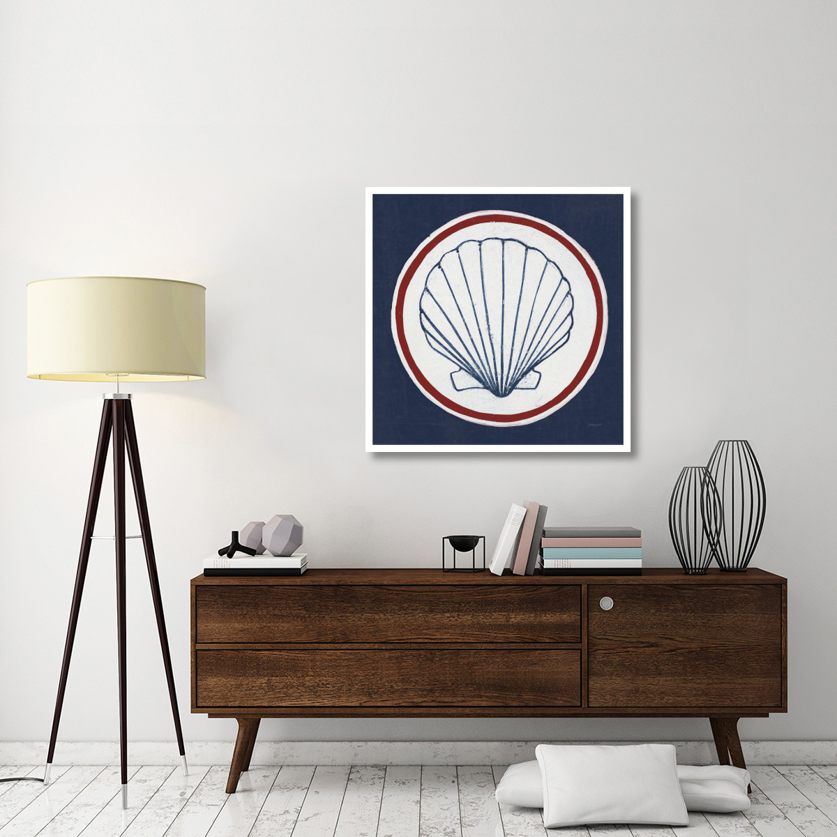 Summer Shells II Nautical -Paper Art-38&quotx38"