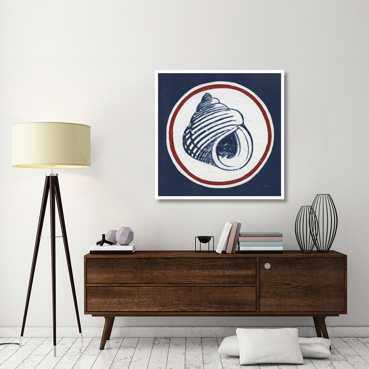 Summer Shells III Nautical -Paper Art-42&quotx42"