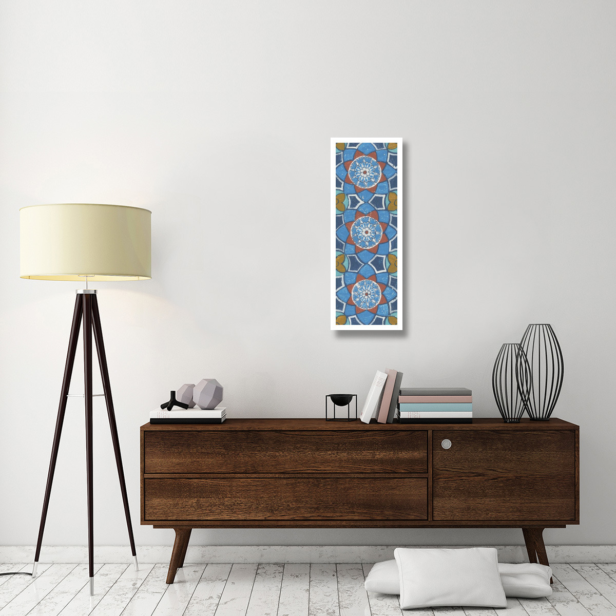 Hex Tiles Panel II -Paper Art-14&quotx38"