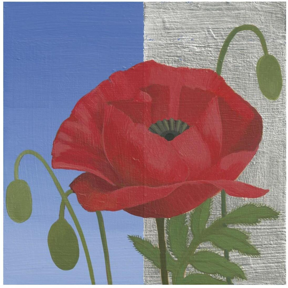 Poppy -Paper Art-20&quotx20"