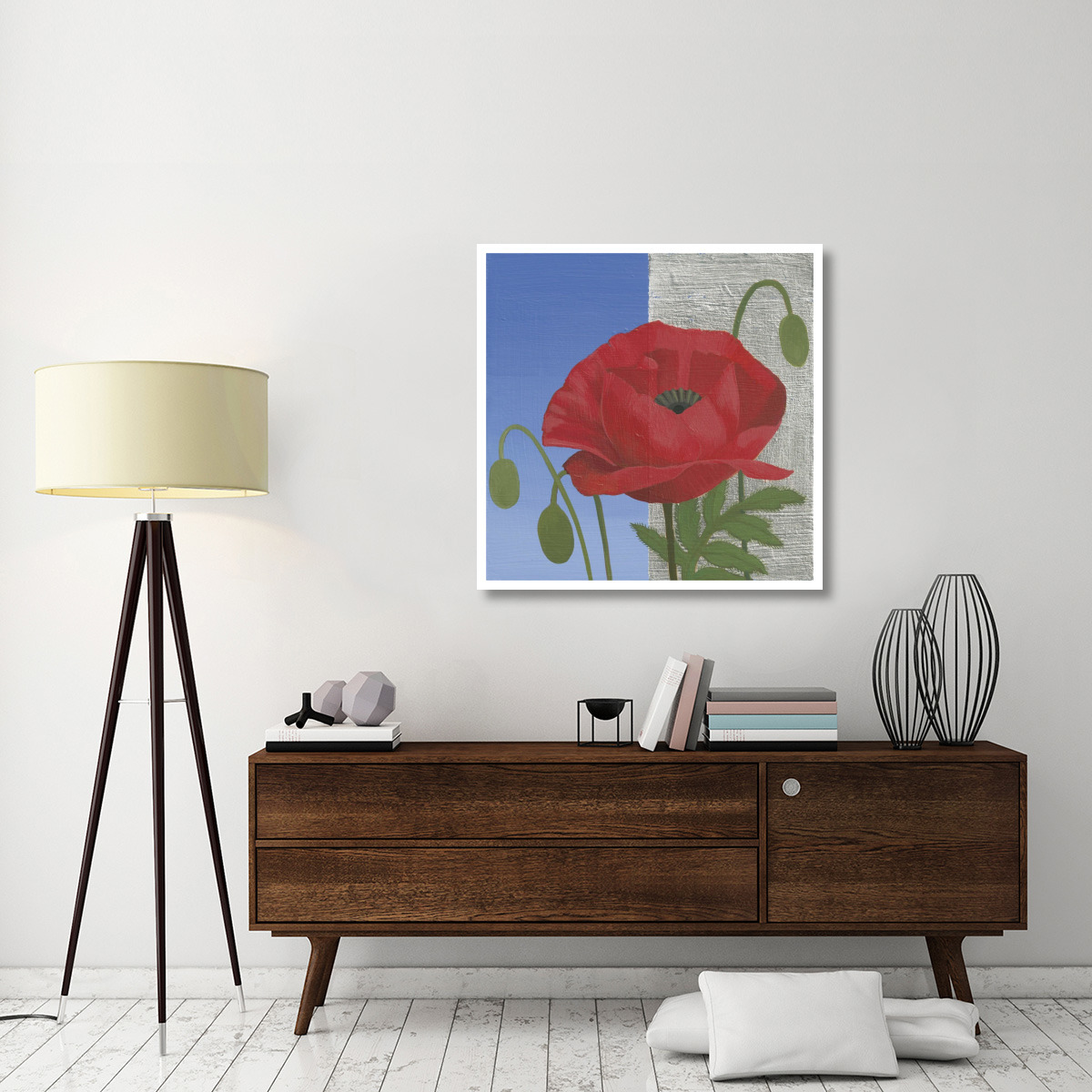 Poppy -Paper Art-38&quotx38"