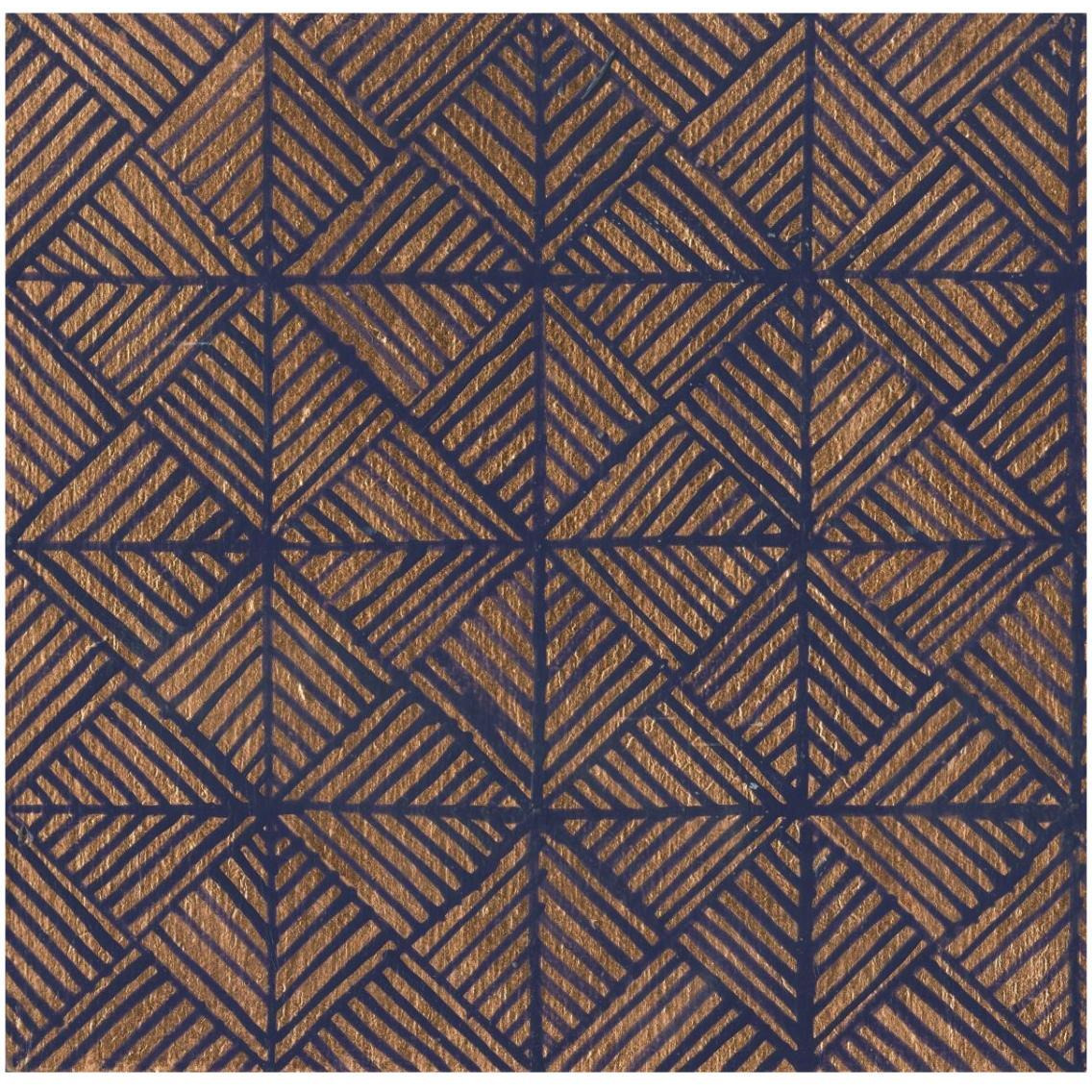 Copper Pattern II -Paper Art-32&quotx32"