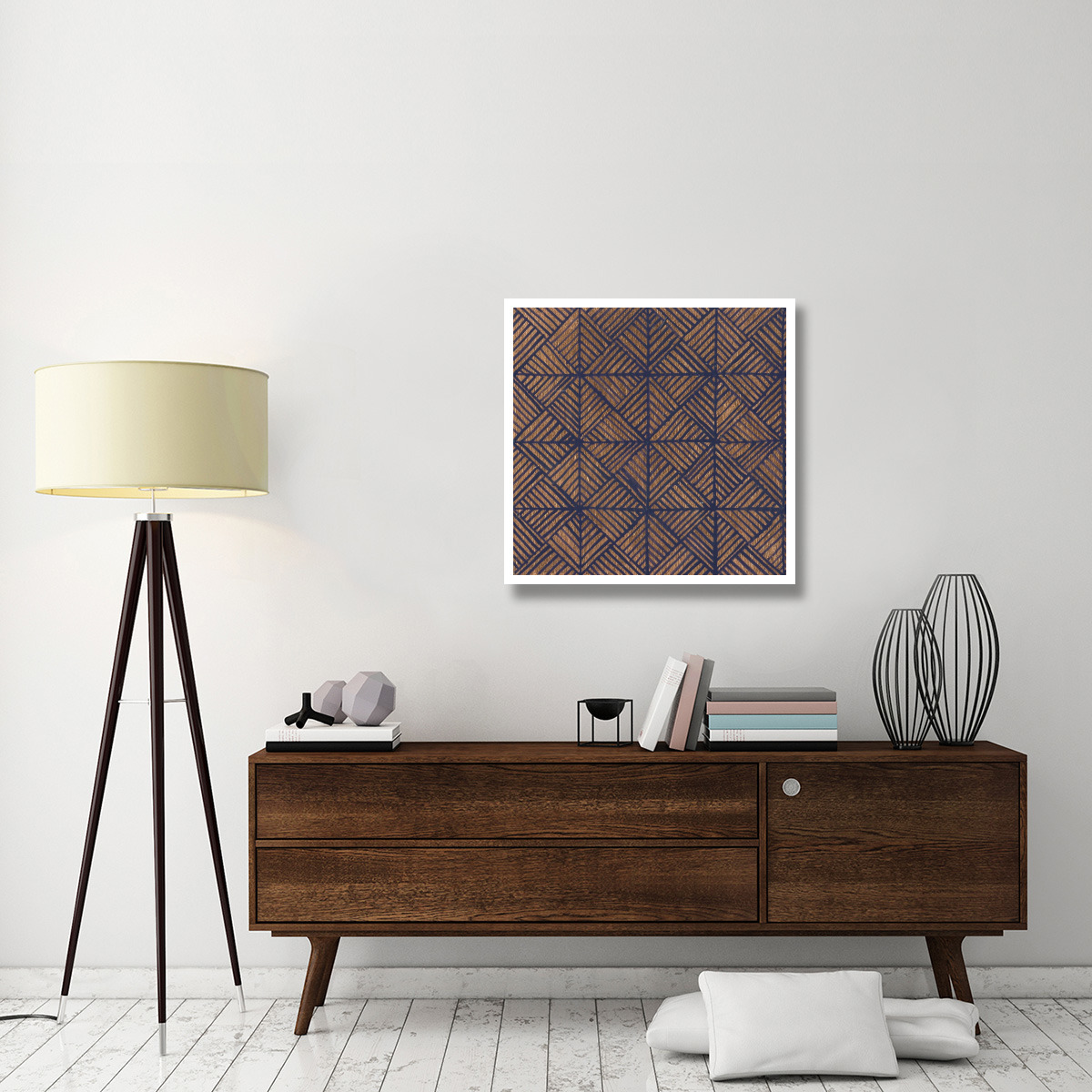 Copper Pattern II -Paper Art-32&quotx32"