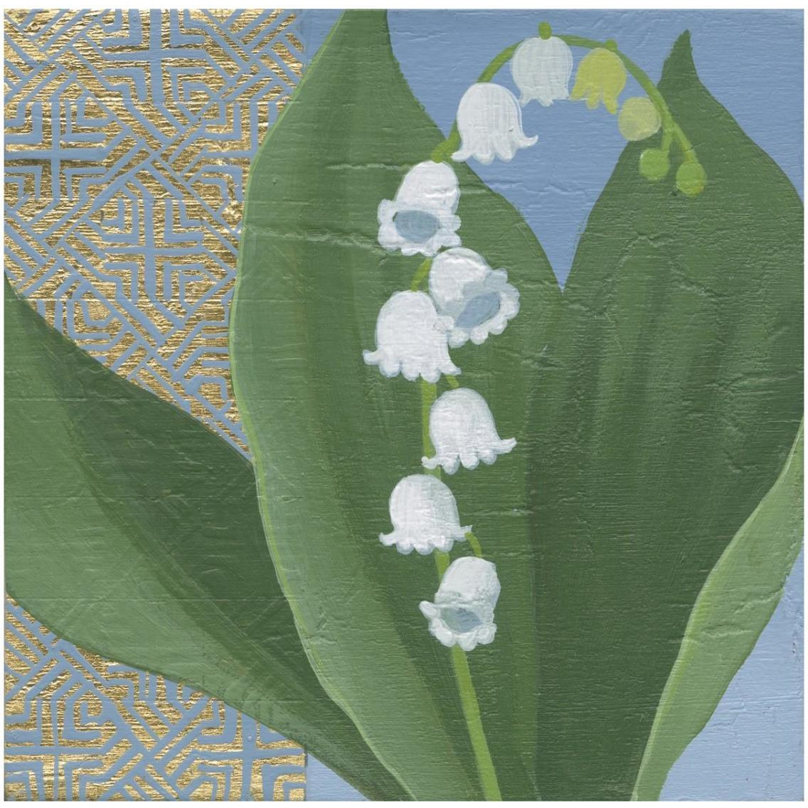 Lilies of the Valley I -Paper Art-32&quotx32"