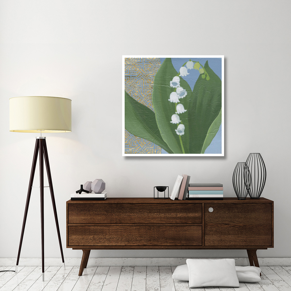 Lilies of the Valley I -Paper Art-42&quotx42"