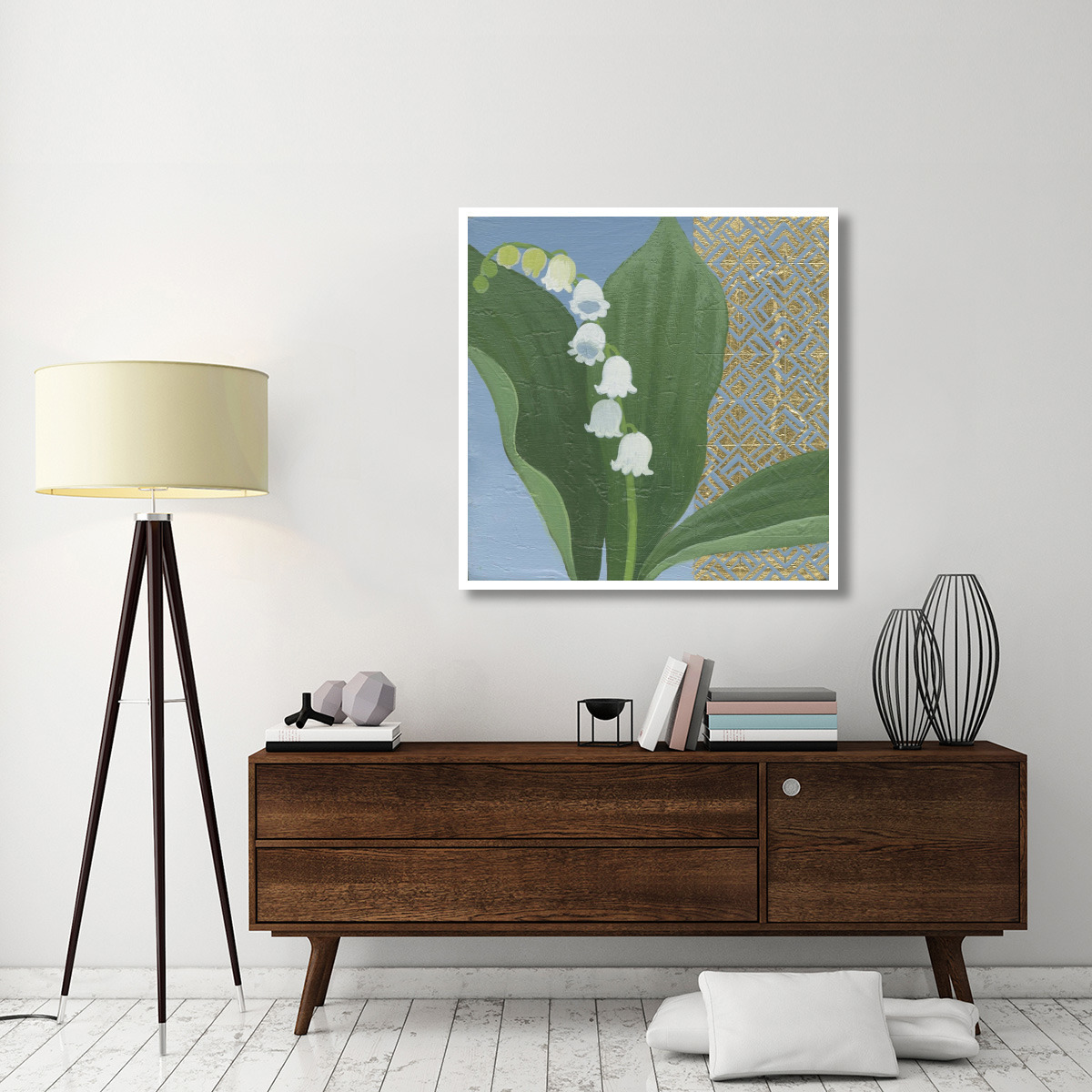 Lilies of the Valley II -Paper Art-42&quotx42"