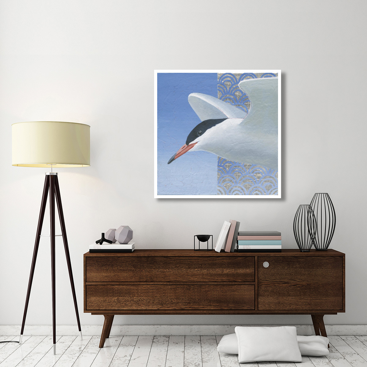 Common Tern II -Paper Art-42&quotx42"
