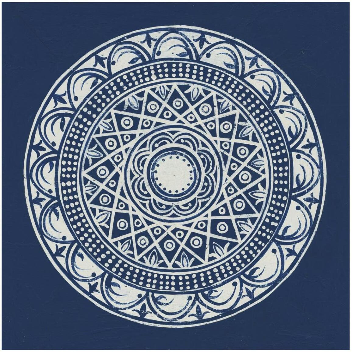 Seville III Dark Blue FB -Paper Art-42&quotx42"