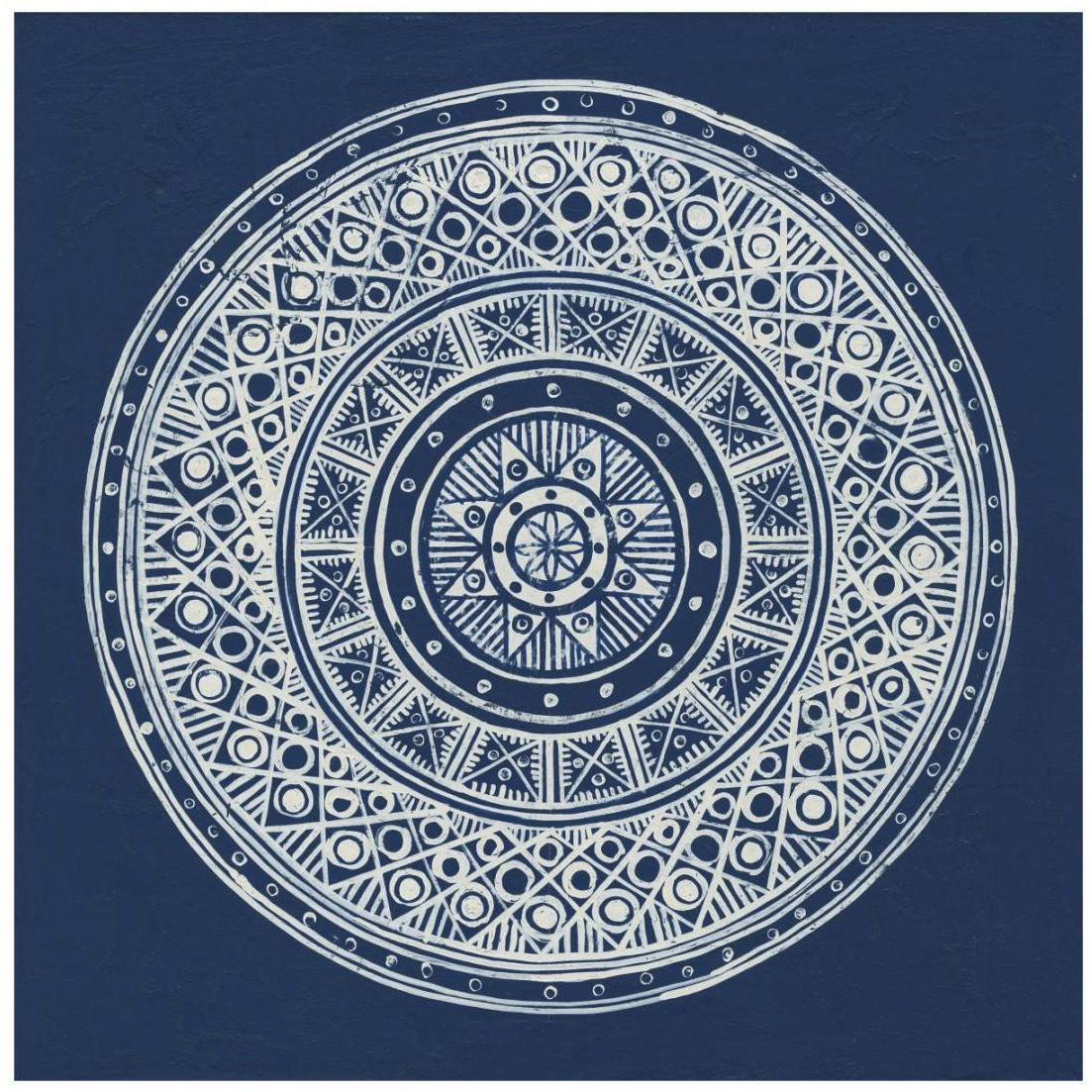 Seville IV Dark Blue FB -Paper Art-20&quotx20"