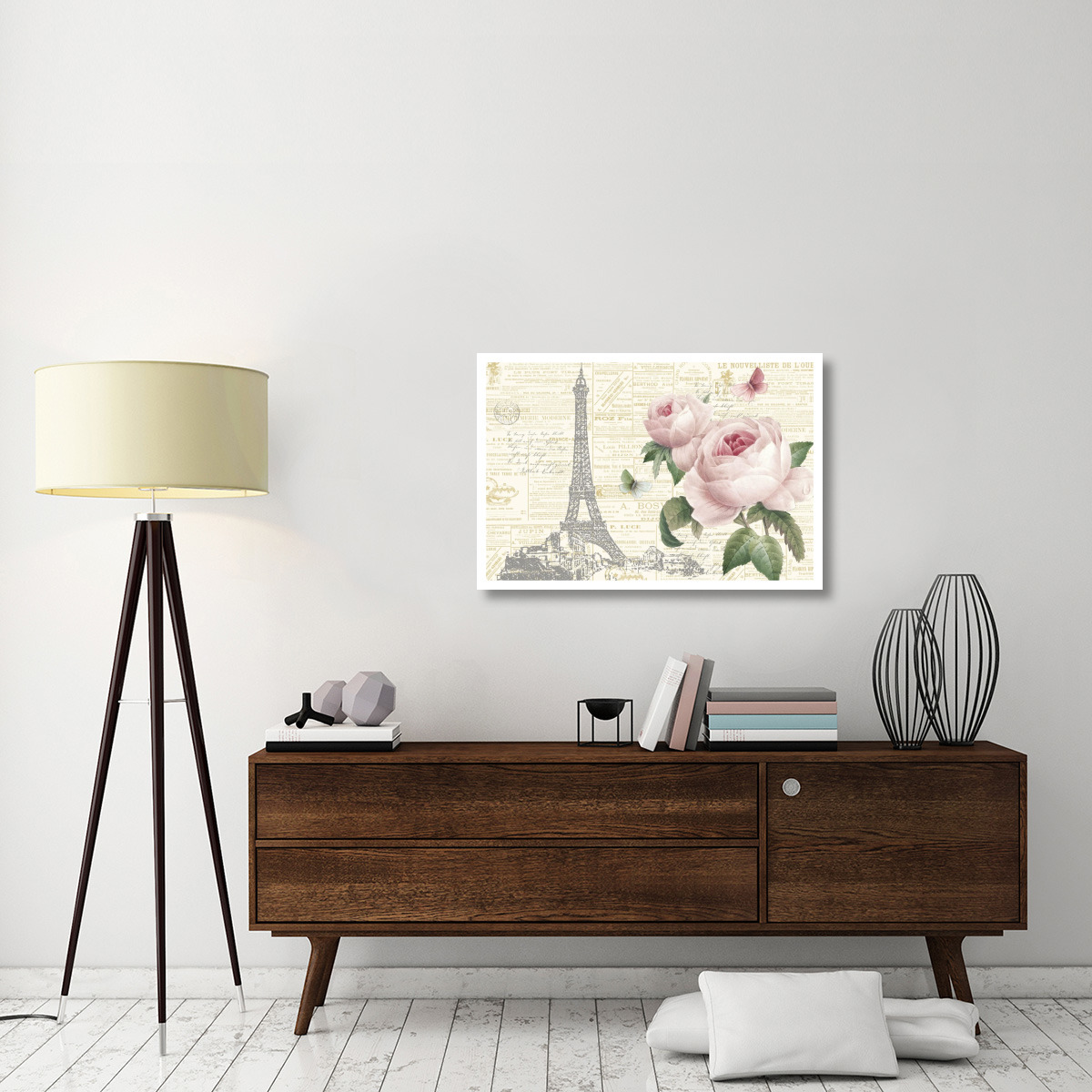 Roses in Paris I -Paper Art-38&quotx26"